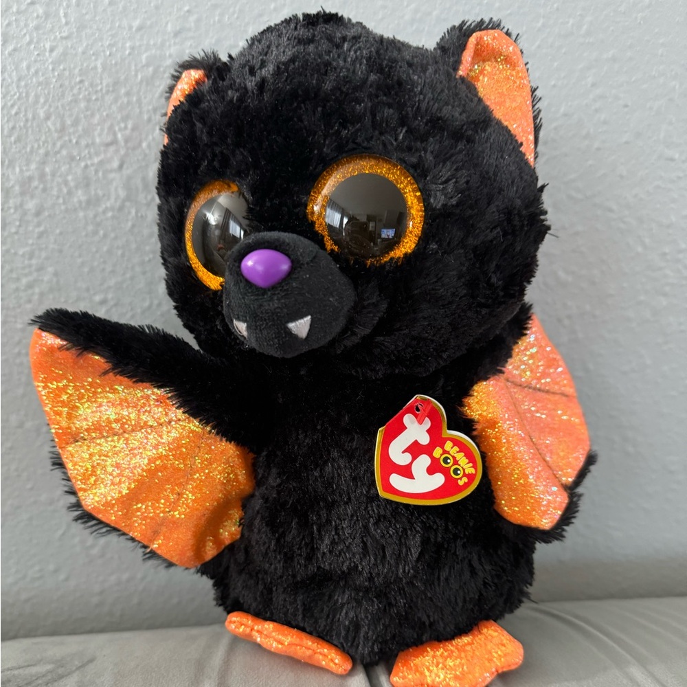 TY Beanie Boos - ECHO the Bat (Glitter Eyes) 6 inch Plush